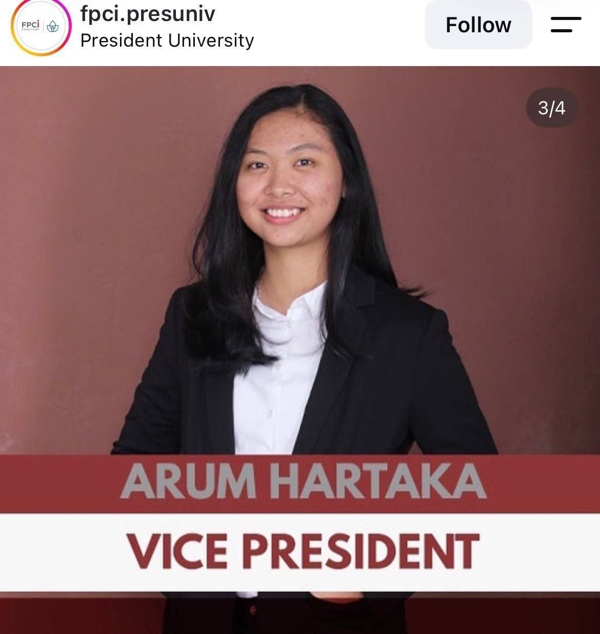 Ngewe Dikosan Arum Mahasiswi President University - Foto 2