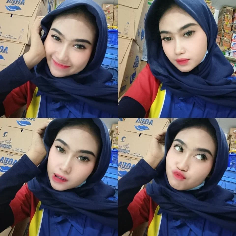 Sri Rahmawati Skandal Kasir Jilbab Biru bokep video